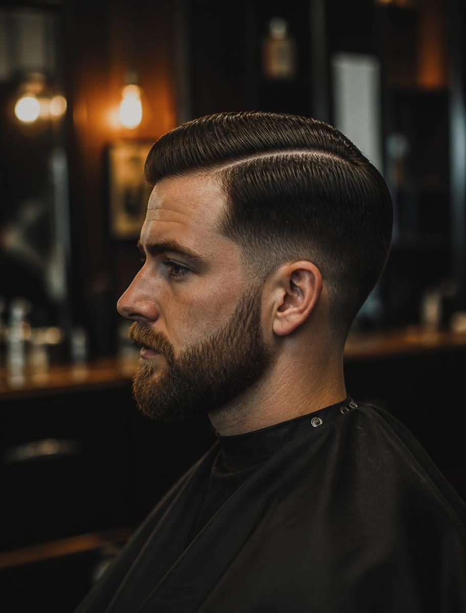 Man met verse moderne coupe